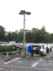 removing existing light poles