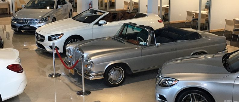 1969 Mercedes-Benz 280SL Convertible Here in Our Showroom